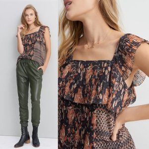 Anthropologie Olympia Pintucked Blouse 8